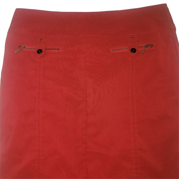 Le Grenier Classic Red Women's Skirt 8 - Picture 2 of 4